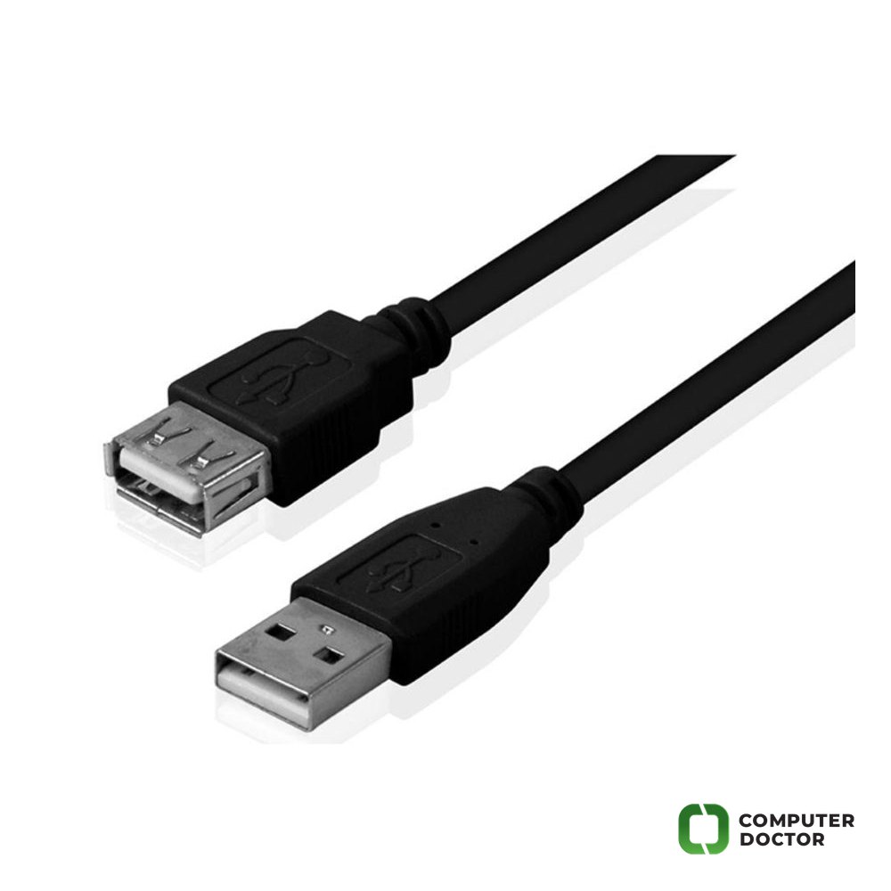 Kabl USB 2.0 A - USB A M/F (produžni) 1.8m crni