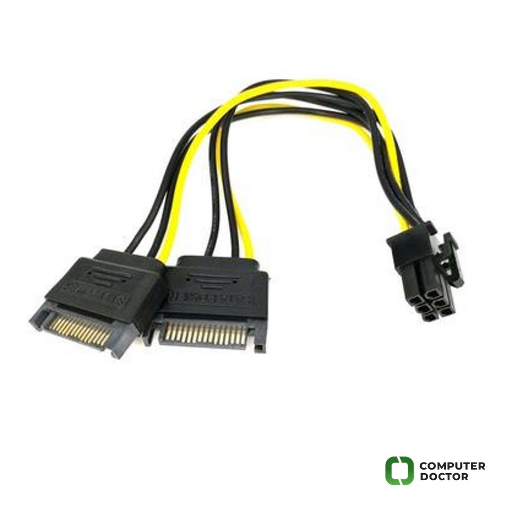 Naponski adapter za PCI-E VGA (6-pin) -2x Sata