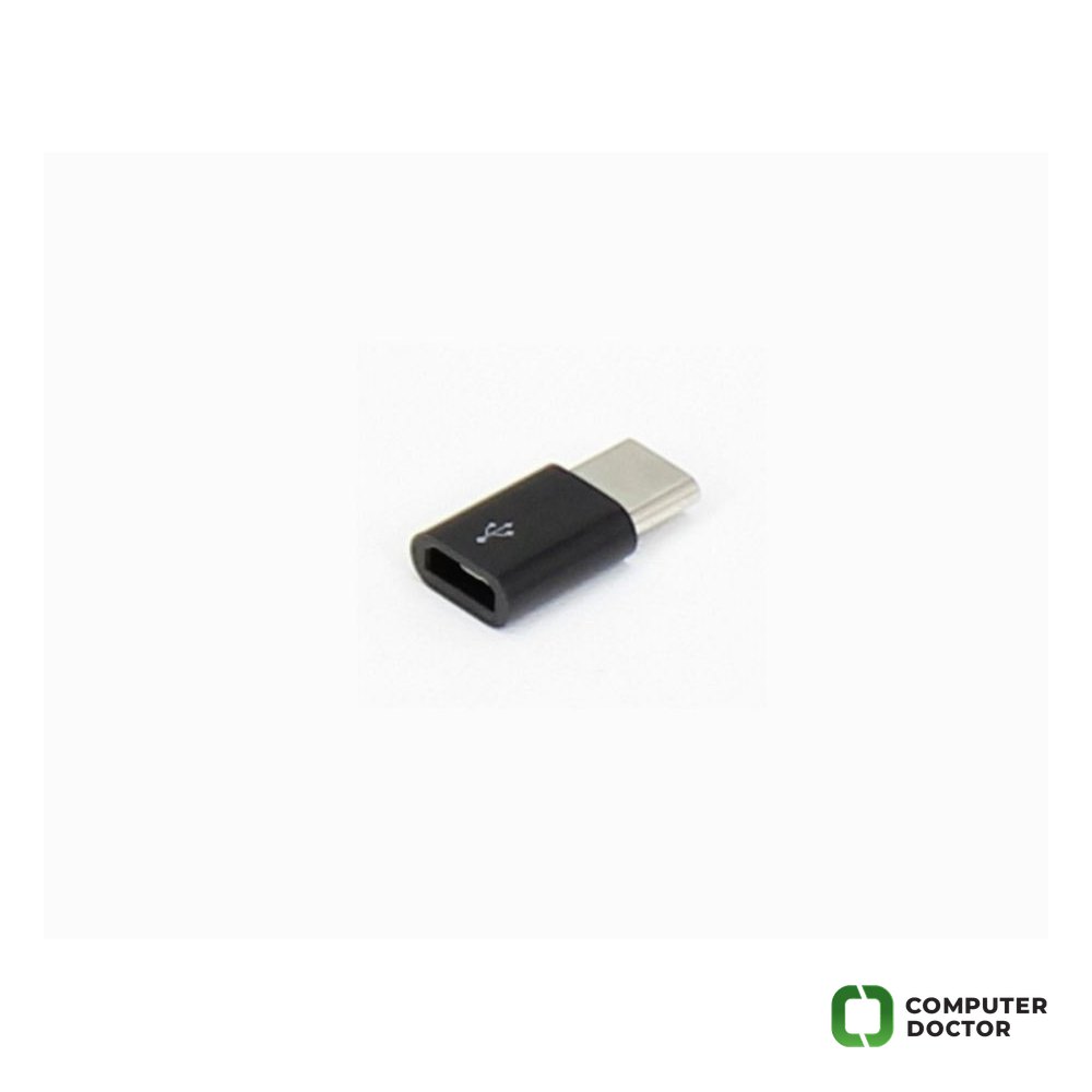 Adapter USB 3.1 tip C (M) - Micro USB (F) crni