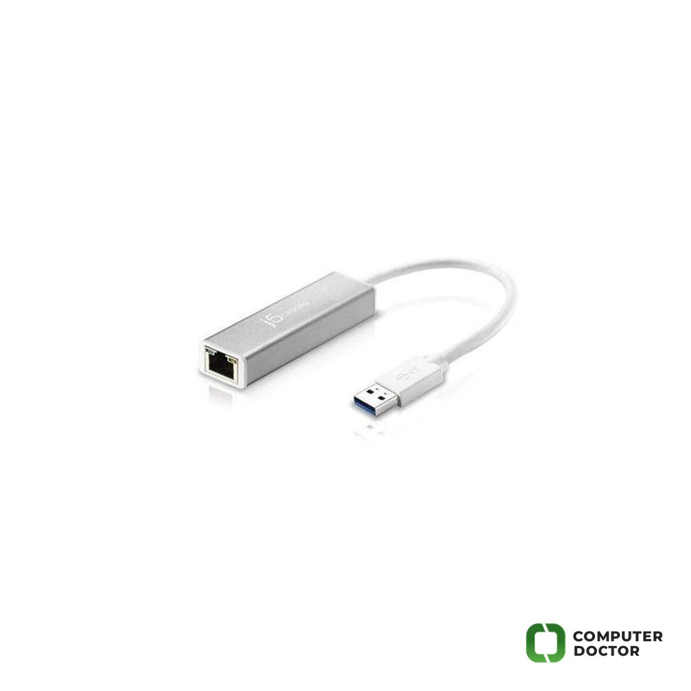 Adapter TIP C - Gigabit ethernet metal sivi