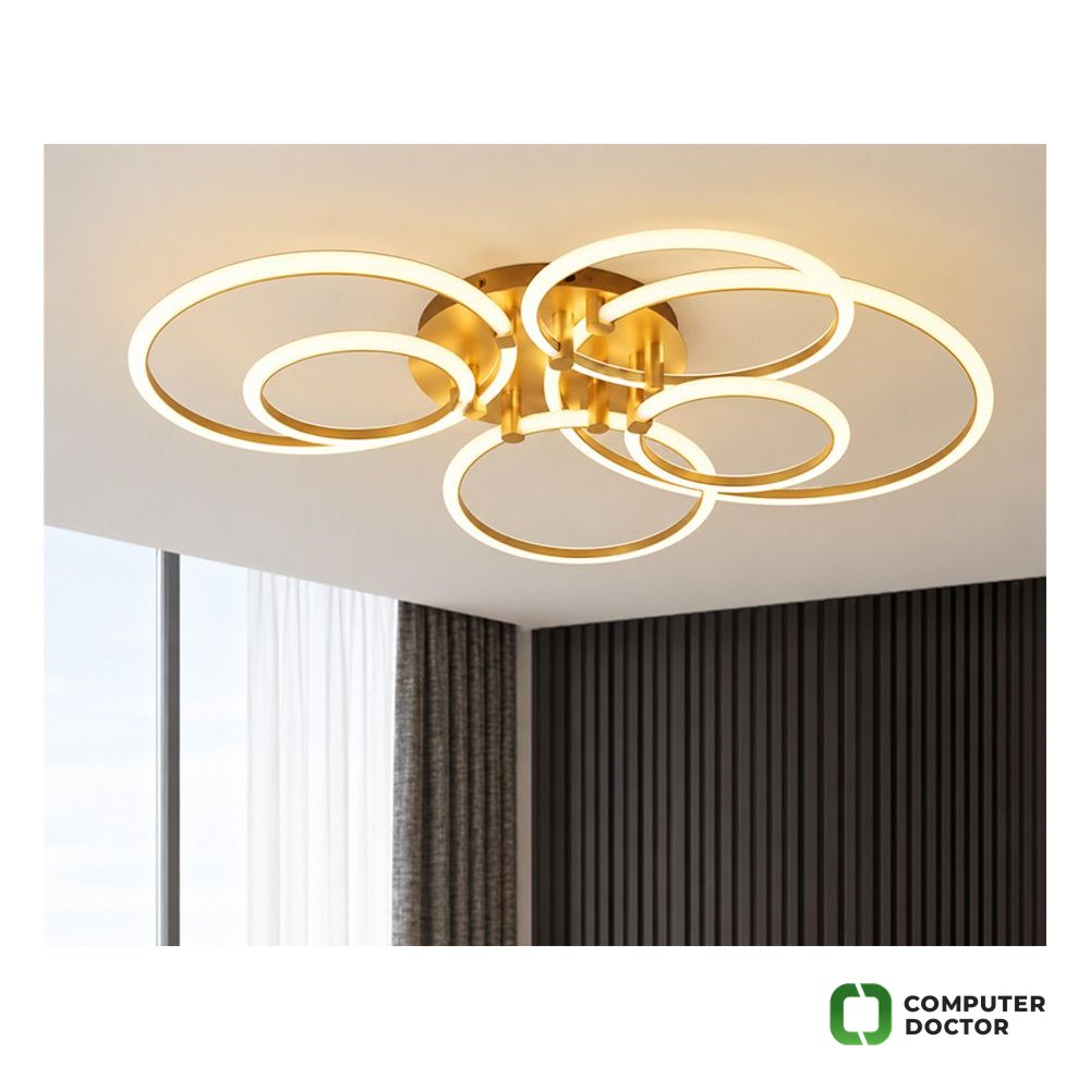 BH2030 LED plafonski luster zlatni