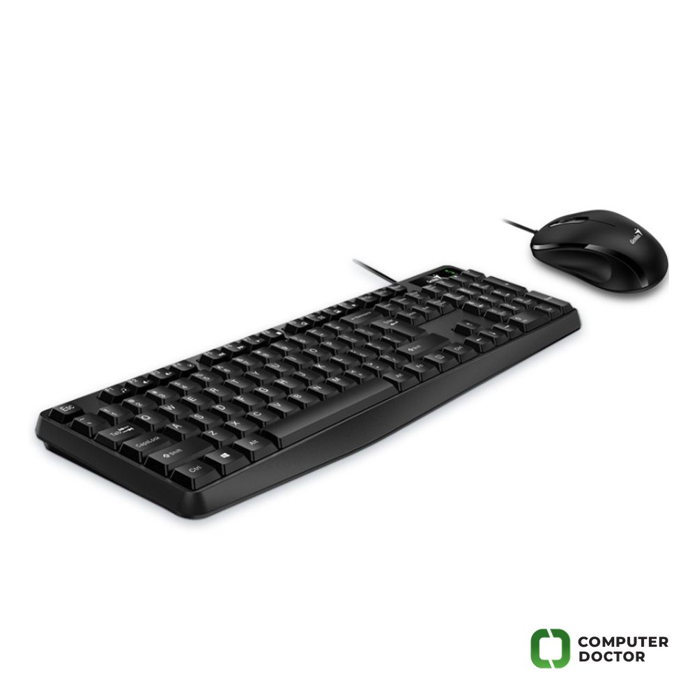 KM-170 USB US crna tastatura+ USB crni miš