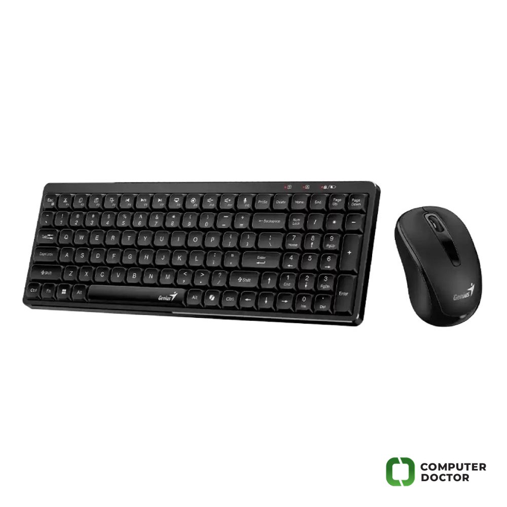 LuxeMate Q8100 Wireless USB YU crna tastatura + miš