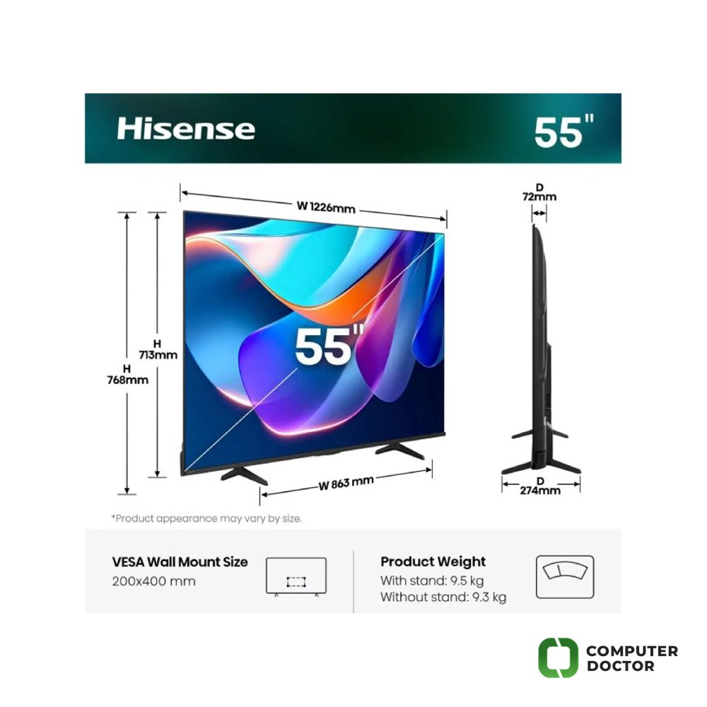 55 inča 55A6S 4K UHD LED Smart TV