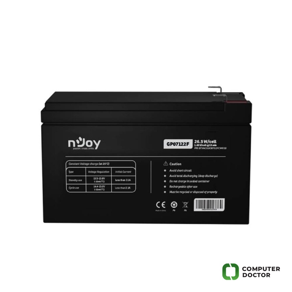 GP07122F baterija za UPS 12V 7Ah (BTVACGUOBTG2FCW01B)