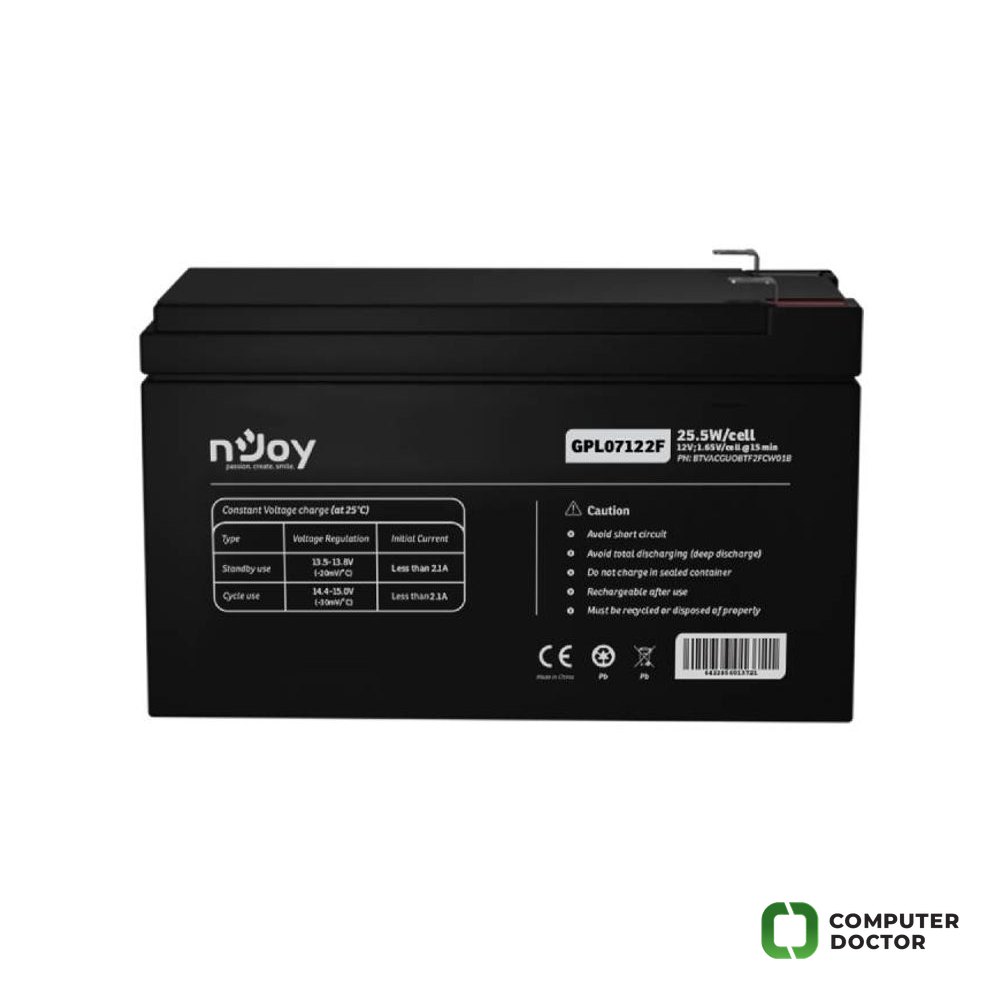 GPL07122F baterija za UPS 12V 7Ah (BTVACGUOBTF2FCW01B)