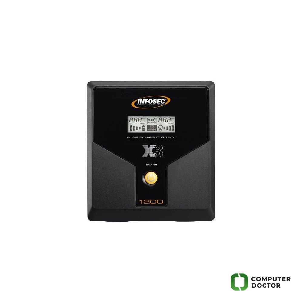 X3 EX 1200 LCD USB FR/SCHUKO