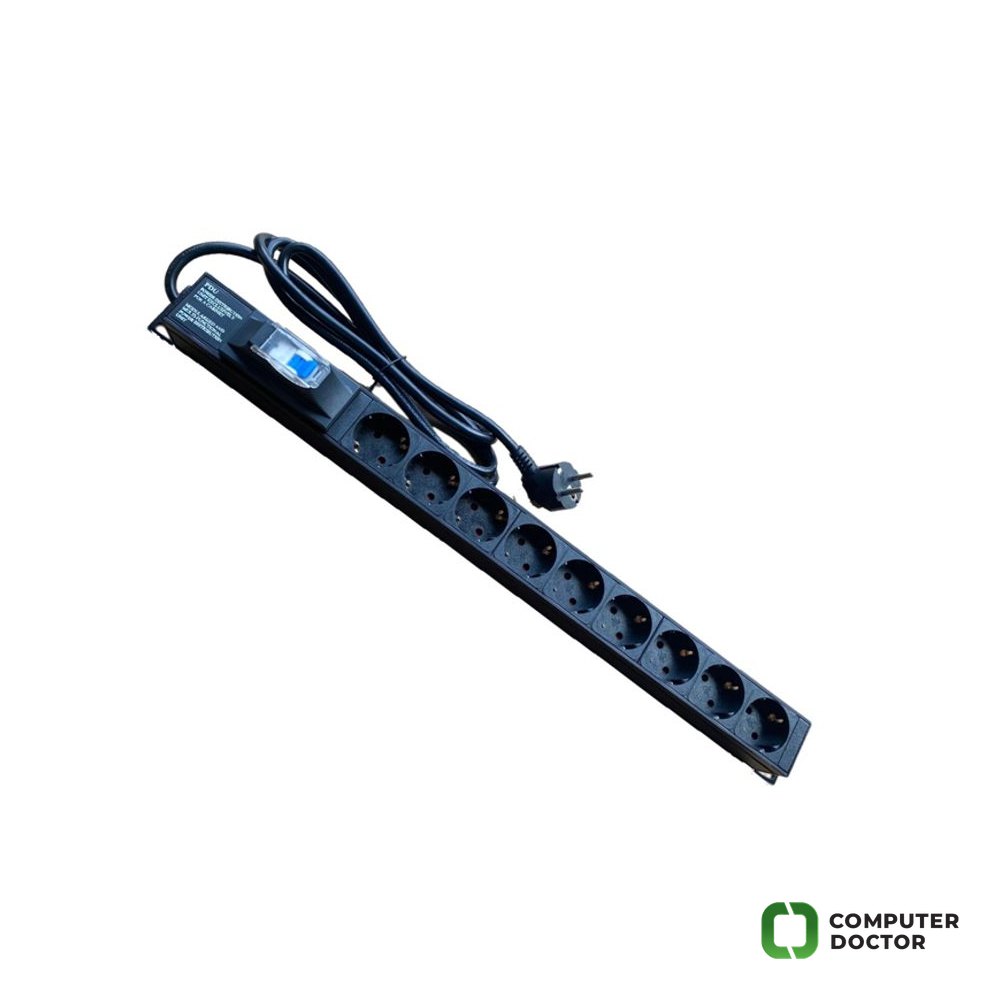 Produžni kabl PDU/9-Way (1P 16A), 2m, sa osiguračem