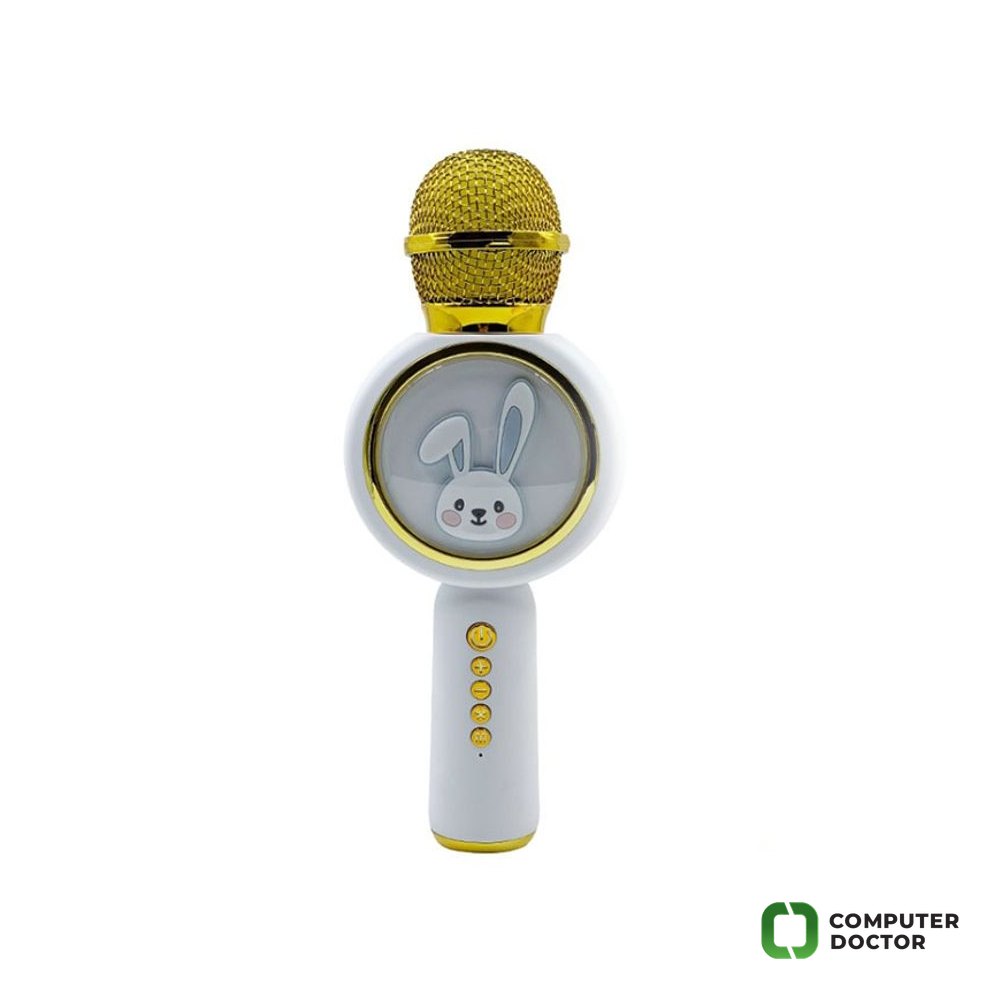 Karaoke Bluetooth Mikrofon X6 beli