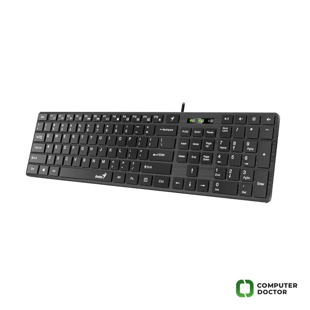 SlimStar 126 USB US crna tastatura